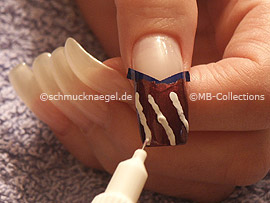 nail art pen in the colour white