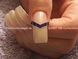 V-shaped French manicure templates and tweezers