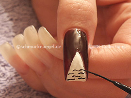 nail art liner in the colour black