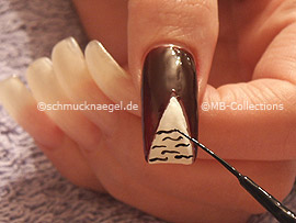 nail art liner in the colour black