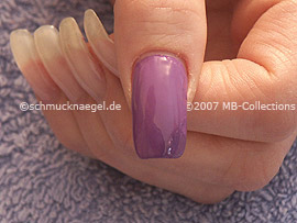Nail polish in the colour purple