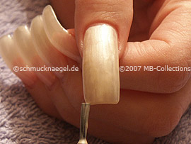 nail lacquer in the colour bright beige
