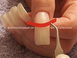 tweezers and French manicure template