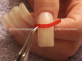 tweezers and French manicure template