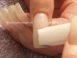 small sponge with the acrylic