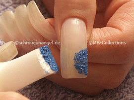 small sponge with the acrylic