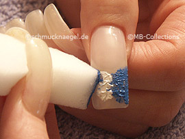 small sponge with the acrylic