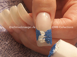 small sponge with the acrylic
