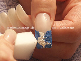 small sponge with the acrylic
