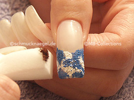small sponge with the acrylic