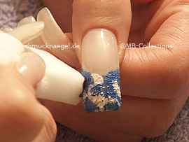 small sponge with the acrylic