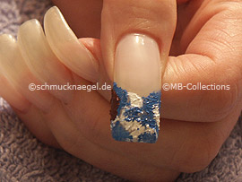 small sponge with the acrylic