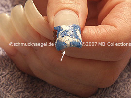 small sponge with the acrylic