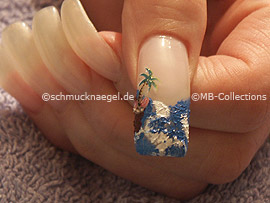 3D nail sticker and the tweezers