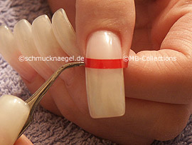 tweezers and French manicure templates