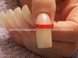 tweezers and French manicure templates