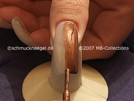 nail lacquer in the colour brown