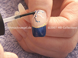 Clear nail polish, rosewood skewer and a strass stone in crystal