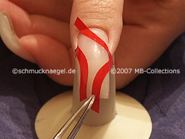 tweezers and French manicure templates