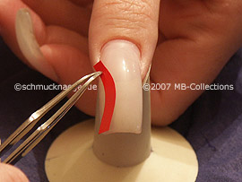 tweezers and French manicure templates