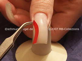 tweezers and French manicure templates