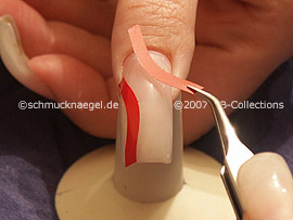 tweezers and French manicure templates