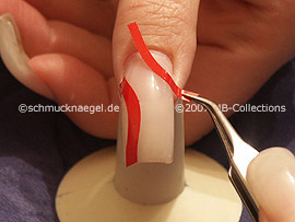 tweezers and French manicure templates