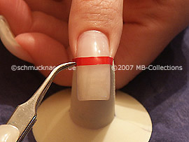 tweezers and French manicure templates