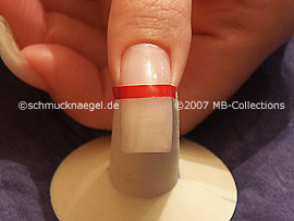 tweezers and French manicure templates