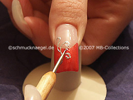 nail lacquer, spot-swirl and strass stones