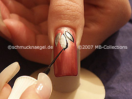 nail art liner in the colour black