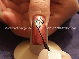 nail art liner in the colour black