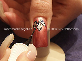 nail art liner in the colour black