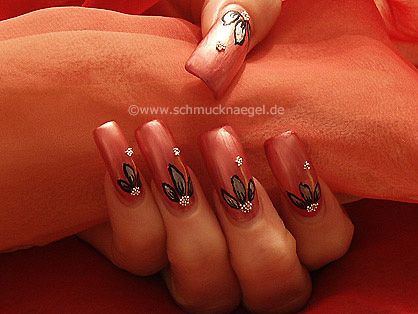 Full cover nail design in old-pink