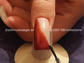 clear nail lacquer, spot-swirl and strass stones