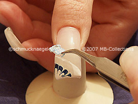 tweezers and nail sticker