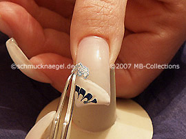 tweezers and nail sticker