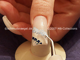 tweezers and nail sticker