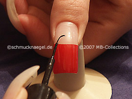 nail art liner in the colour black