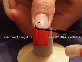 nail art liner in the colour black