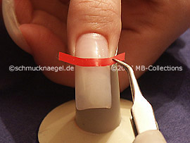 tweezers and French manicure templates