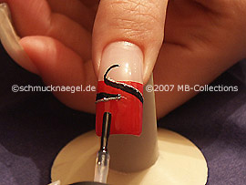 clear nail lacquer, tweezers and motif in the form of the dollar symbol