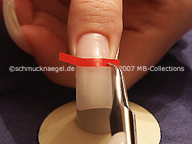 tweezers and French manicure templates