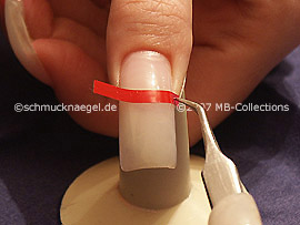 tweezers and French manicure templates