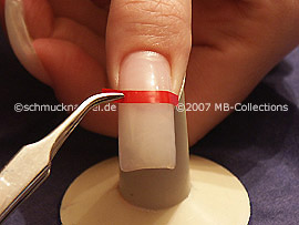 tweezers and French manicure templates