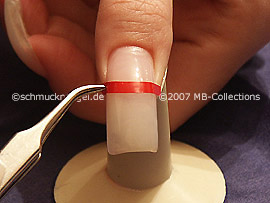 tweezers and French manicure templates