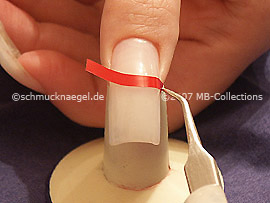 tweezers and French manicure templates