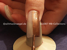 nail lacquer in the colour brown