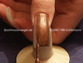 nail lacquer in the colour brown