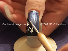 spot-swirl and glitter powder